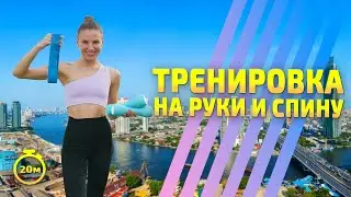 УПРАЖНЕНИЯ ДЛЯ РУК и СПИНЫ | тренировка с гантелями