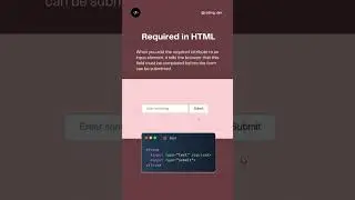The required attribute in HTML 🤯🤯🤯 