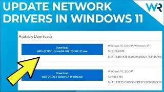 How to update network drivers in Windows 11