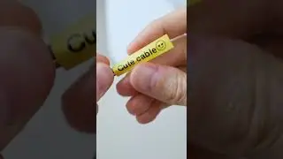I've got a label that's also a heat shrink tube!