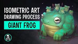 GIANT FROG Isometric Creature Game Art