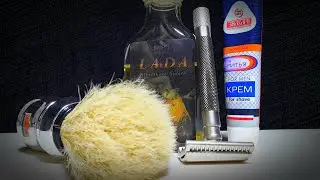 Бритьё. Крем Знахарь, Т станок Parker Semi Slant, лезвия Perma-Sharp, Omega, лосьон Soap Smooth LADA