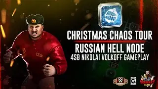 Nikolai Volkoff 4SB Gameplay 😈 / Christmas Chaos Volkoff Tour - Hell - WWE Champions