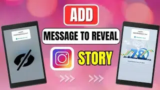 How To Add Message To Reveal Instagram Story | Create Hidden Instagram Stories 2024