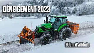 ❄ DÉNEIGEMENT / SNOWPLOWING 2023 : Deutz 6130 TTV ☃