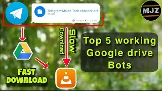 Top 5 google drive bots of Telegram