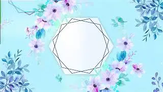 New Floral Theme Wedding Invitation Green Screen Video Template