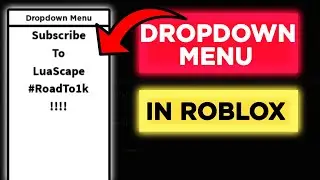 How to make a DROPDOWN MENU in ROBLOX | Tutorial