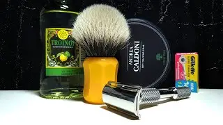 Life. Первое бритьё в 2022г. Мыло Andrea Caldoni, Carbon Shaving, Shavemac 2-band, Gillette, ТРОЙНОЙ