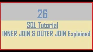 Tutorial 26 : Inner Joins (Equi Join) & Outer Joins Explained