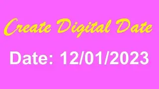 How To Easily Create Automatic Digital Date, Month & Year Using JavaScript & CSS