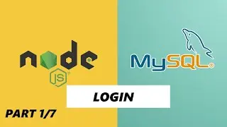 Nodejs MYSQL Login Tutorial - Part 1/7