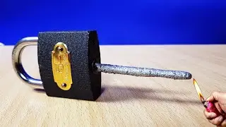 2 Way To Open A Lock Amazing Trick With Matachesticks Life Hacks