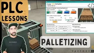 Palletizer PLC Logic with HMI Monitoring