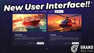 Showcasing the New Ui Coming Out in Grand RP!!