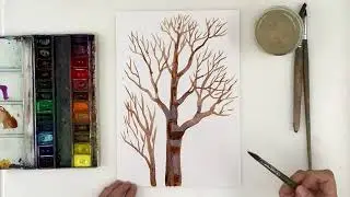 Как нарисовать дерево. Рисуем дерево поэтапно. Дерево урок рисования для самых маленьких.