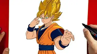 How to Draw Goku from DRAGON BALL SPARKING ZERO
