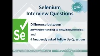 Difference Between getWindowHandle and getWindowHandles | How to Handle Multiple Windows in Selenium