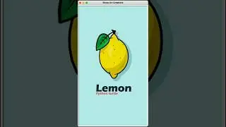 Lemon Drawing in Python #python #turtle #turtlegraphics #lemon
