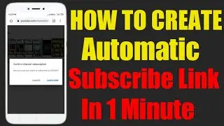 Create Automatic Channel Subscribe Link | #Shorts #SubscribeLink |