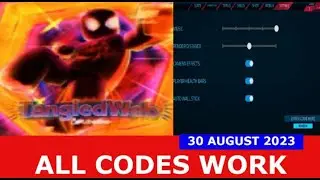 *ALL CODES WORK* [BUG FIXES] Tangled-Web: Chronicles - Spider-Man ROBLOX | 30 AUGUST 2023