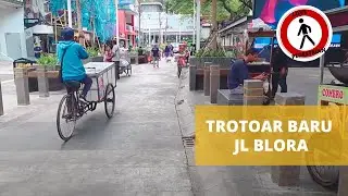 Trotoar Baru di Stasiun Sudirman - Jl Blora  dan Jl Kendal