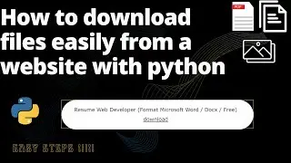 #6 How to download files easily from a website with python