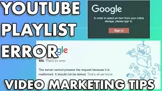 YouTube Error When Adding Videos to Playlist - Anybody Else Have This Problem? - YouTube Help 2021