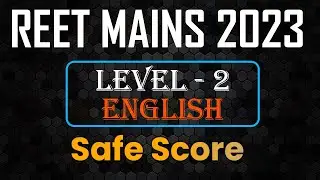 REET Mains Safe Score | Level 2 | English | Reet mains expected cut off 2023 🔥🔥