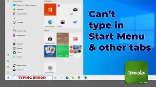 Keyboard not working in Windows Start Menu and other windows tabs | FIX | 100% work | Tecwala