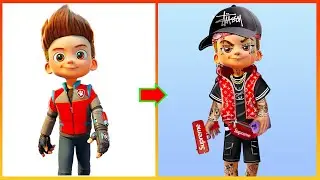 Ryder Pawpatrol Glow Up Bad Boy - Paw Patrol Art 