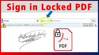 How to sing a locked PDF