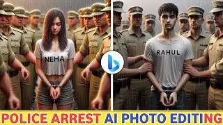 Police Arrest Ai Photo Video Editing | Rangdari Ai Photo Editing | Bing Ai Image Creator