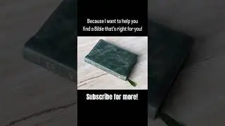Why I Review Bibles