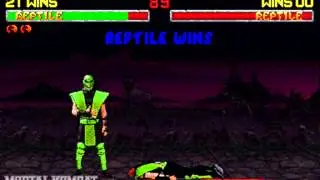 Mortal Kombat 2 - PC-DOS - Reptile - Fatality 1