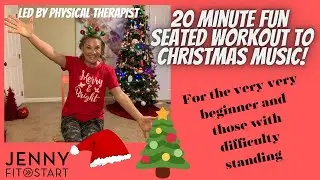 20 minute SEATED Christmas WORKOUT - for very beginners!