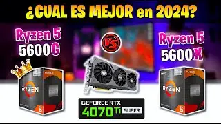 ✅ Ryzen 5 5600G vs Ryzen 5 5600X ✅ TEST en 15 JUEGOS 🔴 ¿CUÁL ES MEJOR en 2024? 🔴