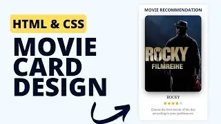 Cinematic CSS Movie Card