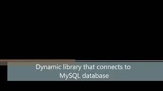 Dynamic library that connects to MySQL database