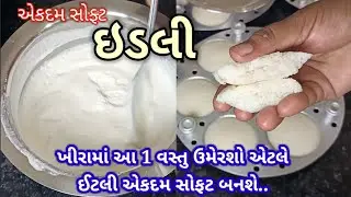 રૂ જેવી પોચી ઇડલી બનાવાની સૌથી સરળ અને પરફેક્ટ રીત | idli recipe in Gujarati | idli Recipe