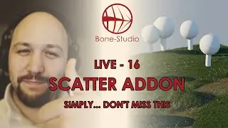 [ENG] Blender 2.82 - Scatter Addon! simply... dont miss this - Live 16