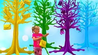 🌴 Pretend Play and learn colors with fun trees in Dubai video for baby