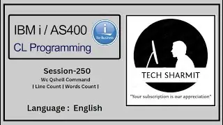 Line-Word Individual  count using wc qshell command | wc qshell command fin ibmi / as400 |
