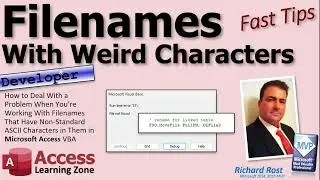 Problems Working With Filenames That Have Non-Standard ASCII Characters in Microsoft Access VBA