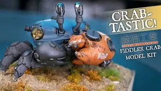 Fiddler Crab - Aquaculture Tank 008 Orange Cat Industry Model Kit Review and Custom Painted Vignette