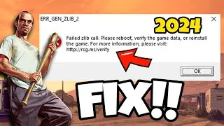 How To Fix GTA 5 Error ERR_GEN_ZLIB_2 in 2024 | GTA V ERR_GEN_ZLIB_2 Fix