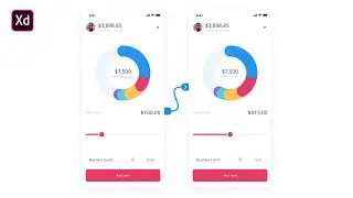Adobe XD Auto Animate App Design - Tutorial