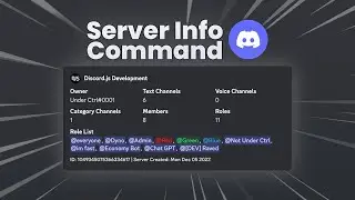 Server Info Command 📋 Discord.js v14