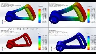 SolidWorks Simulation Tutorial | Static Study | Factor of Safety Analysis |