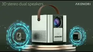 Портативный проектор Akenori LED 888P (Проектор Miracast WiFi)